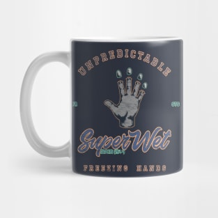 Unpredictable freezing hands (weathered) Mug